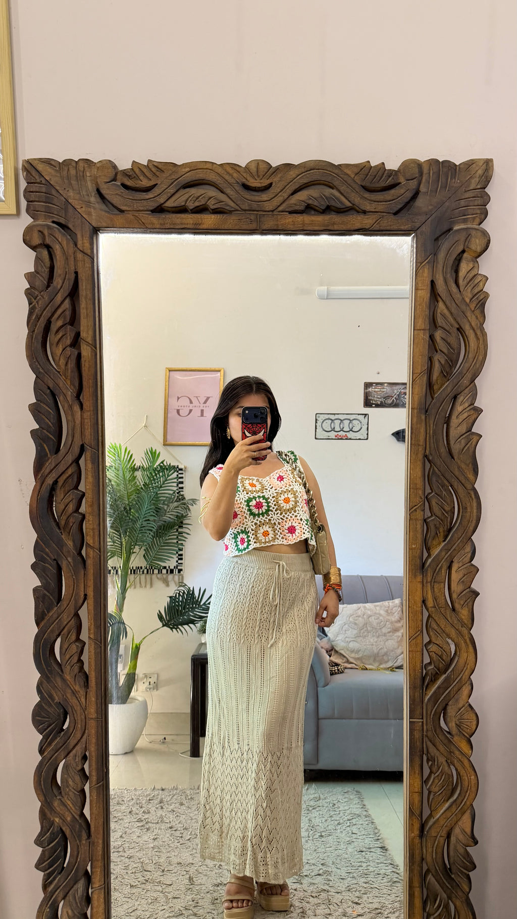 80 crochet skirt 28-30w/36L