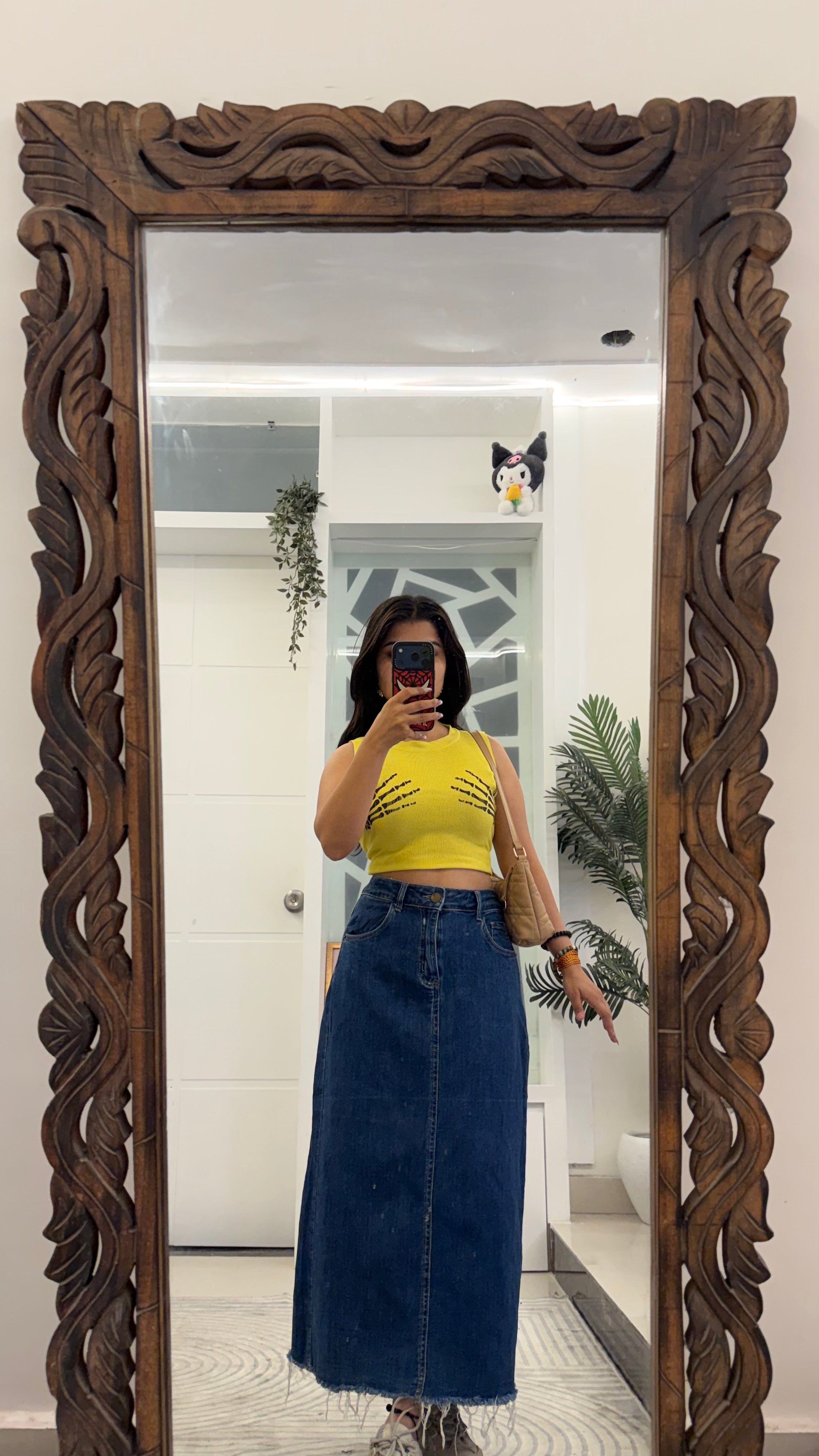 56 Pinterest Denim Skirt 32 waist/l:33