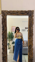 53 Pinterest denim skirt W30/35L