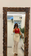 42 crochet skirt 26-30 waist/l: 32
