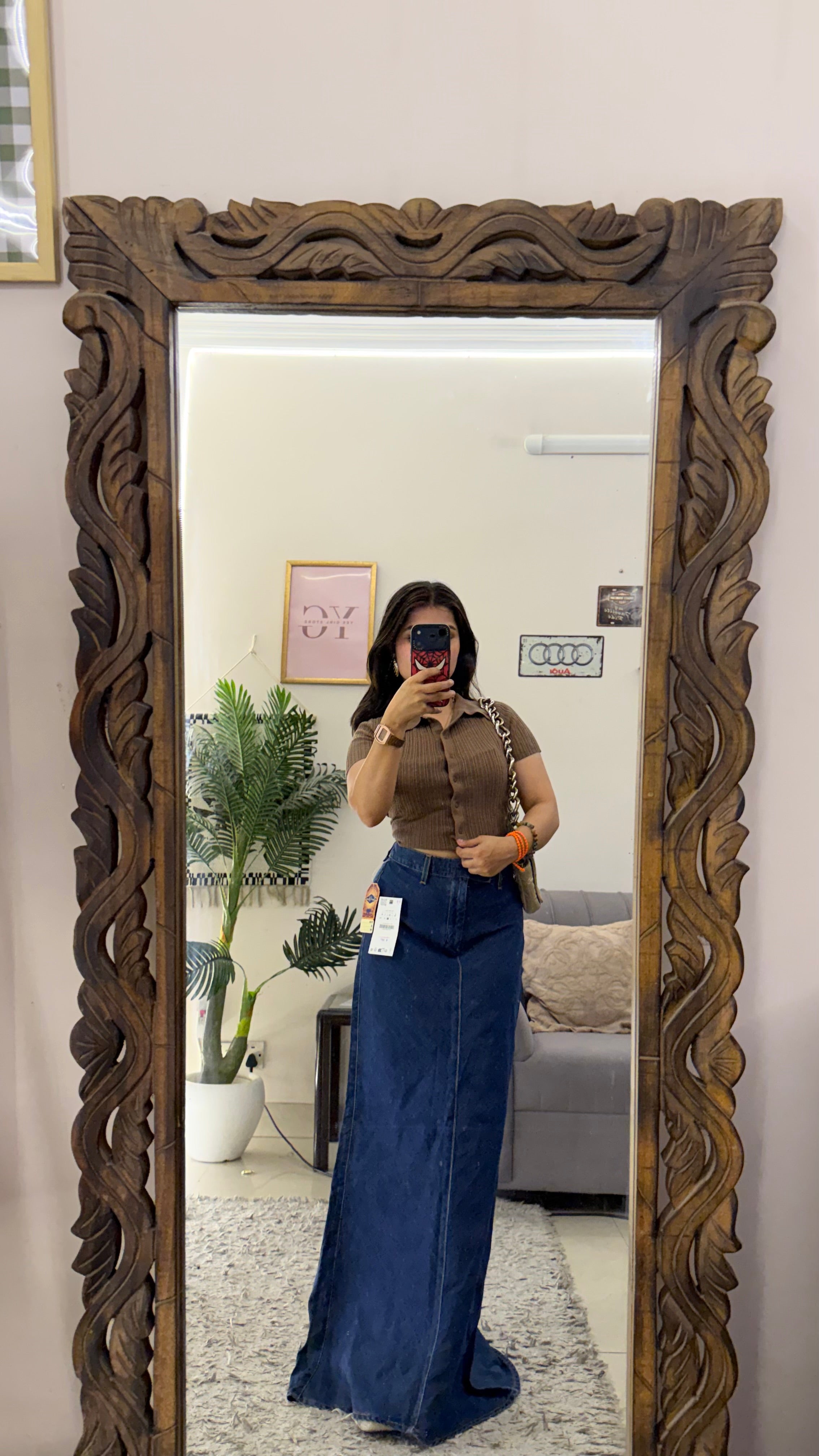 89 Pinterest denim skirt W30/40L
