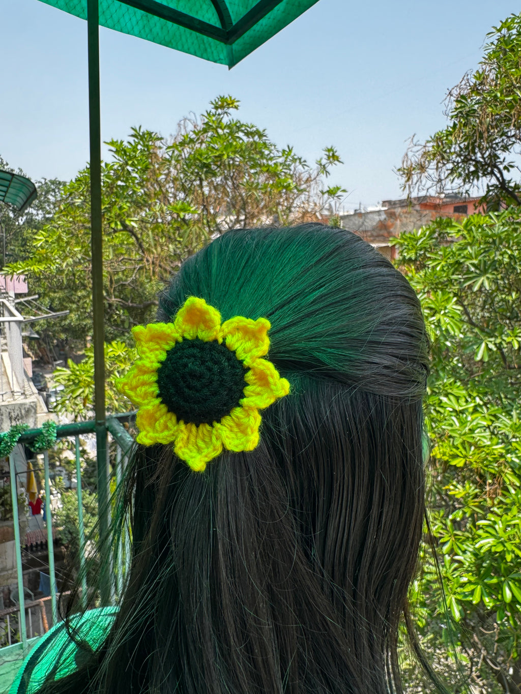 Crochet Sunflower Rubber
