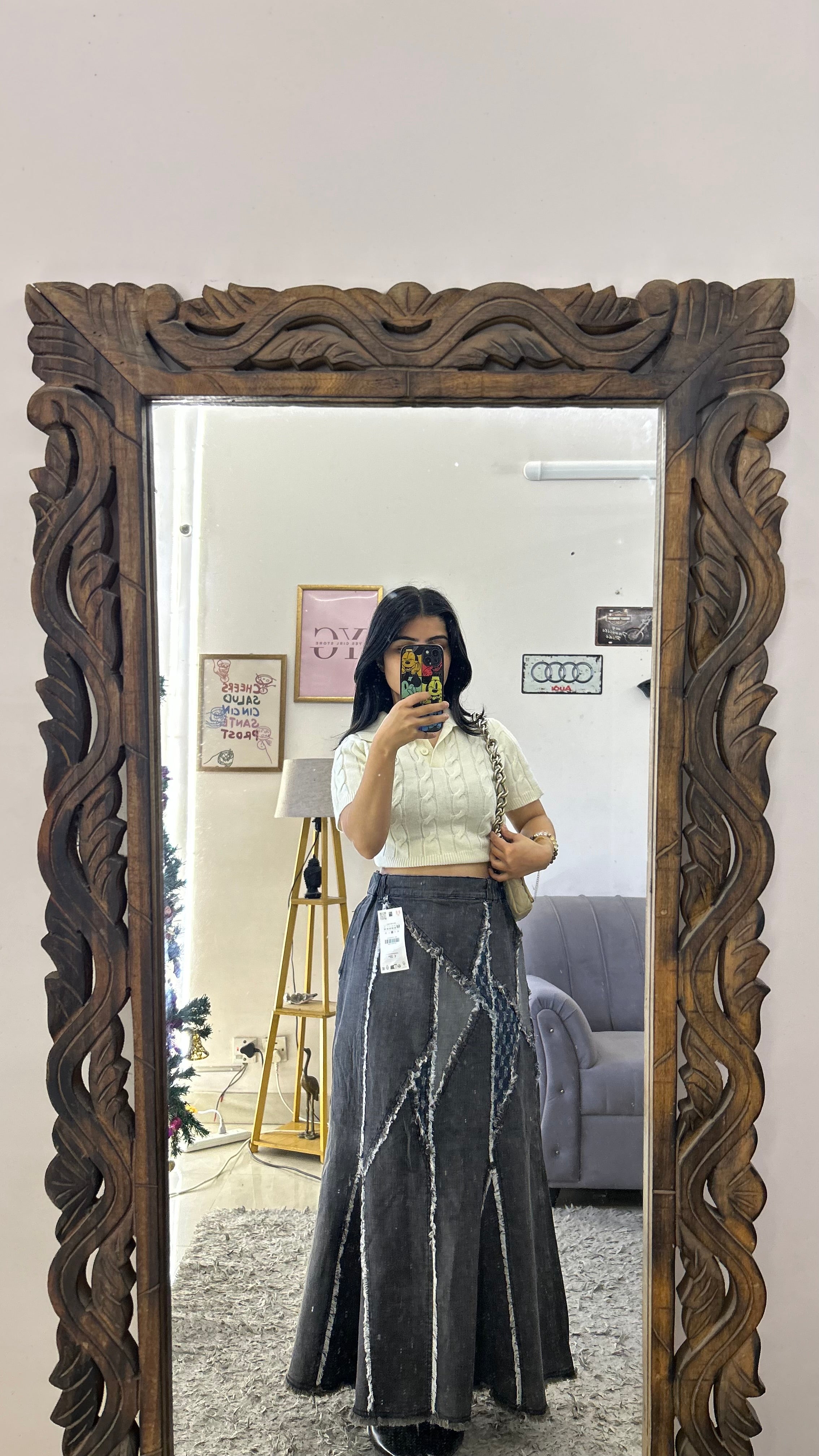 34 denim skirt 28 waist/l:36!
