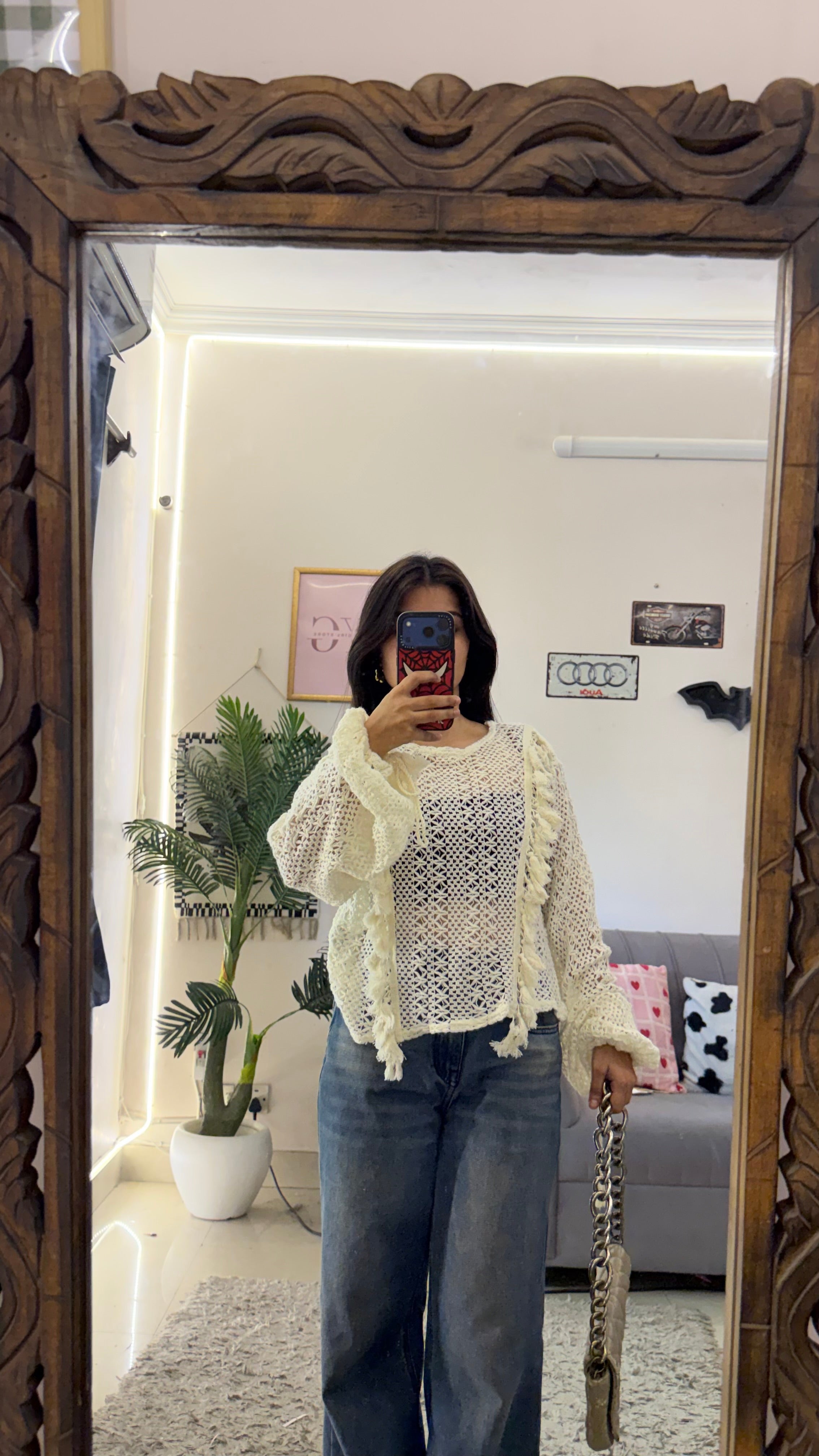 158 cute retro top 32-34 bust