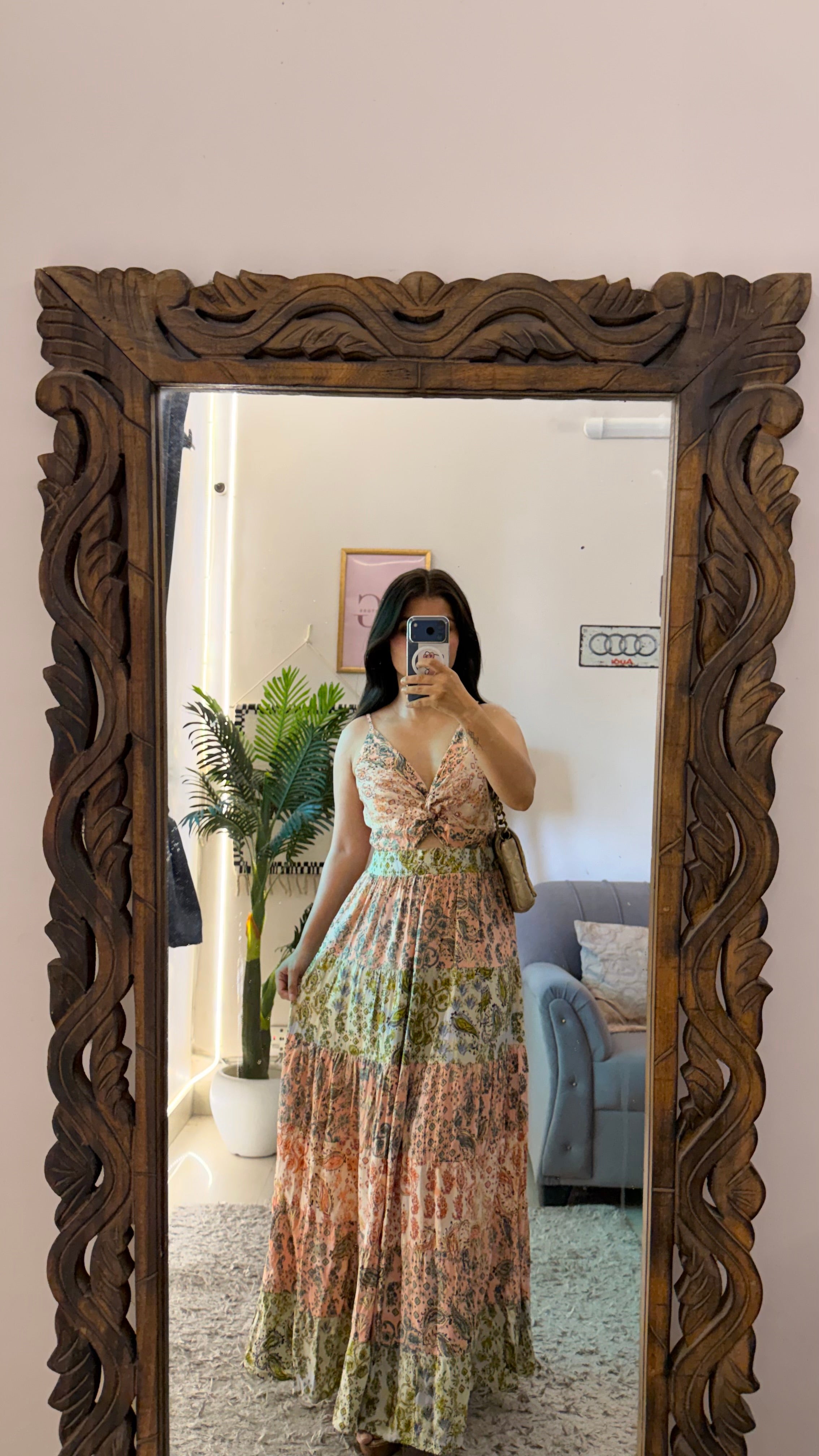 7 summer dress 32-34 bust/l:49