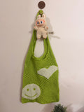 Cut crochet bag