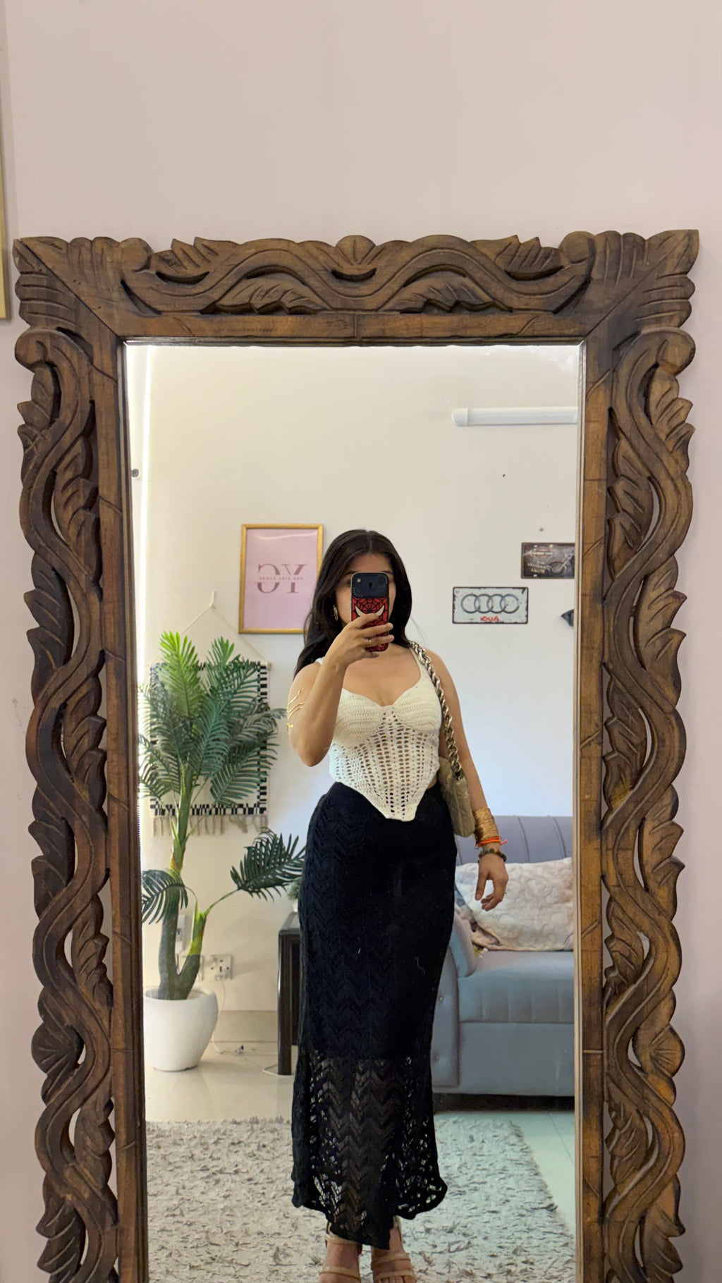 66 crochet skirt 24-38w/35L
