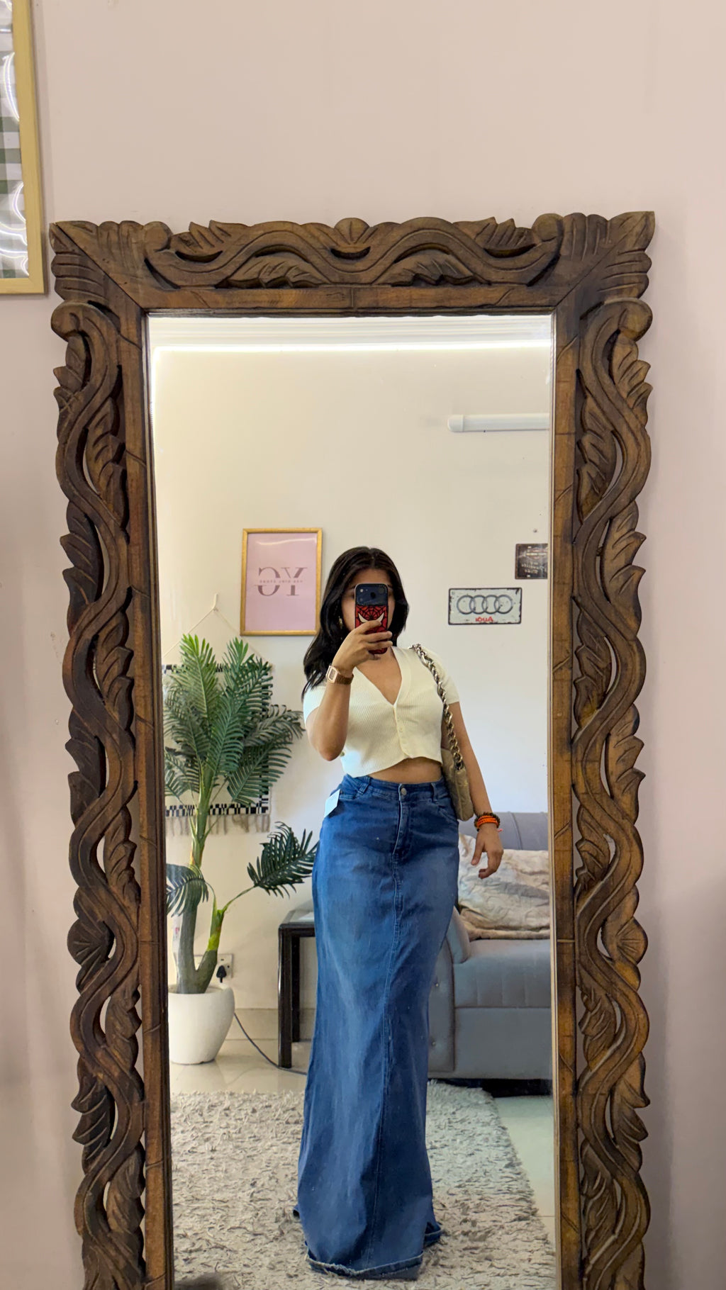 28 Pinterest denim skirt W30/40L