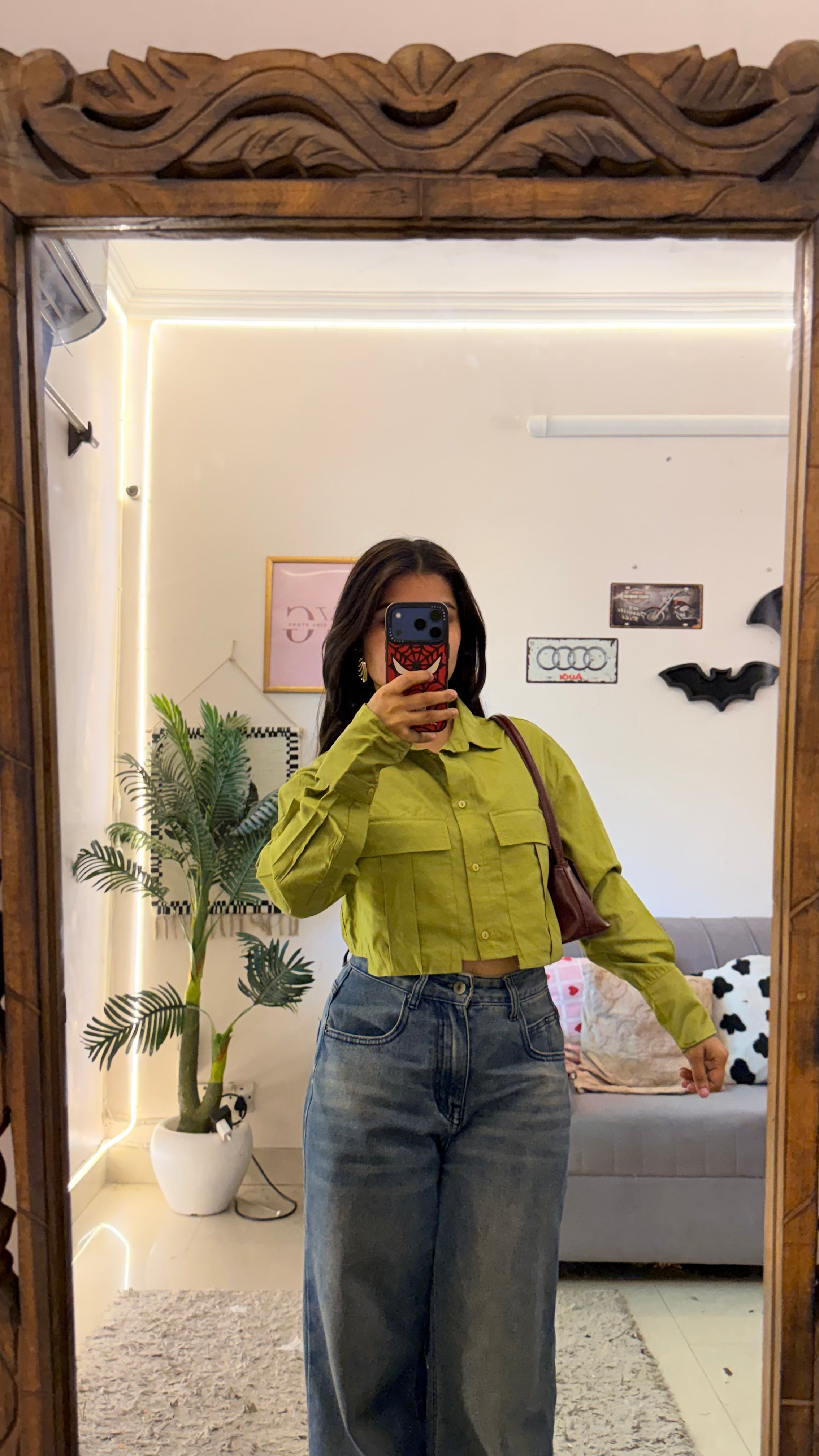 81’Summer crop shirt XS-S