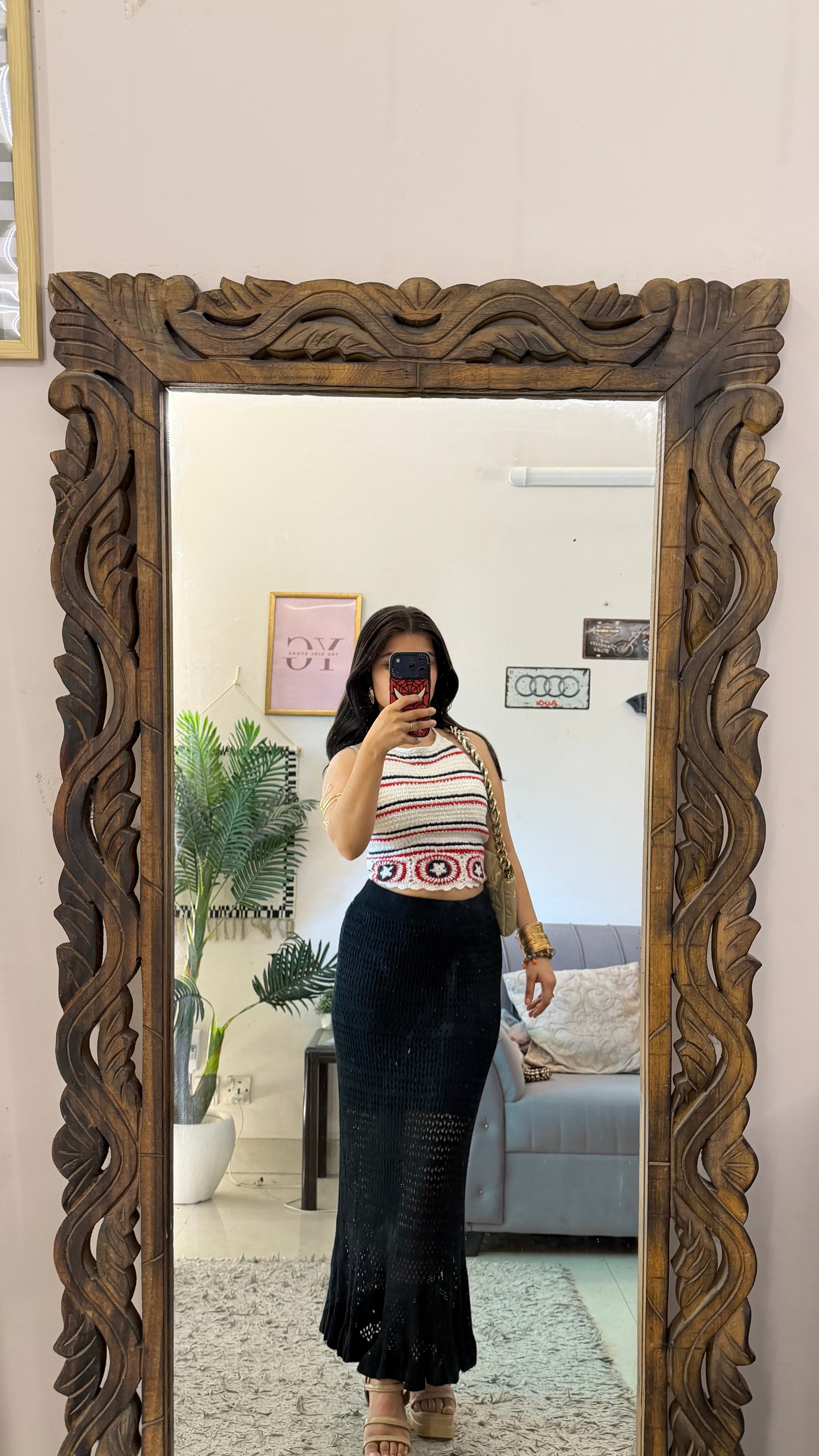 77 crochet skirt 26-30w/36L