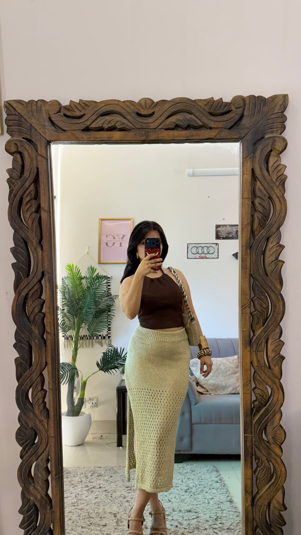 54)crochet skirt 26-28 waist/l:33