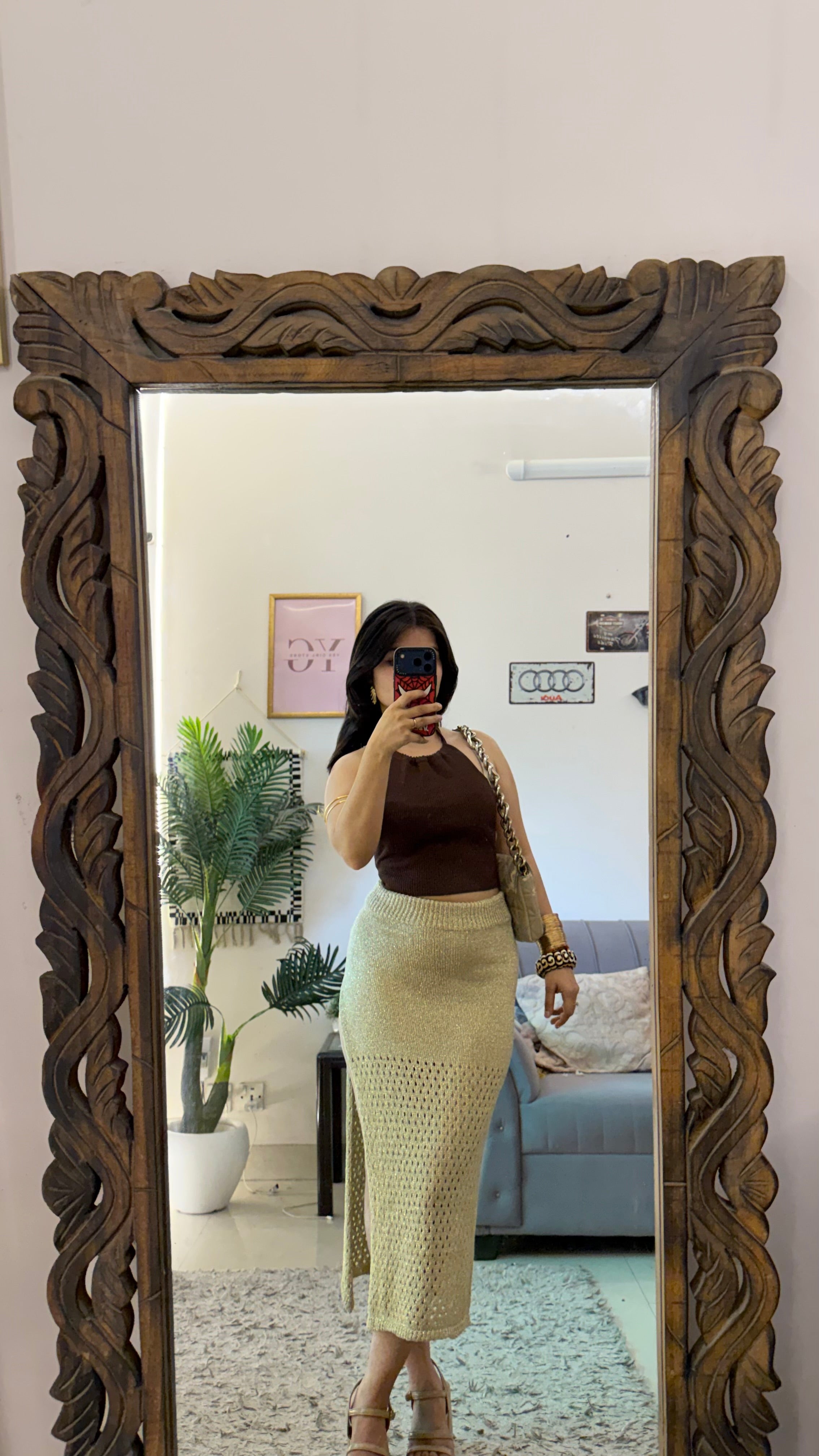 54)crochet skirt 26-28 waist/l:33