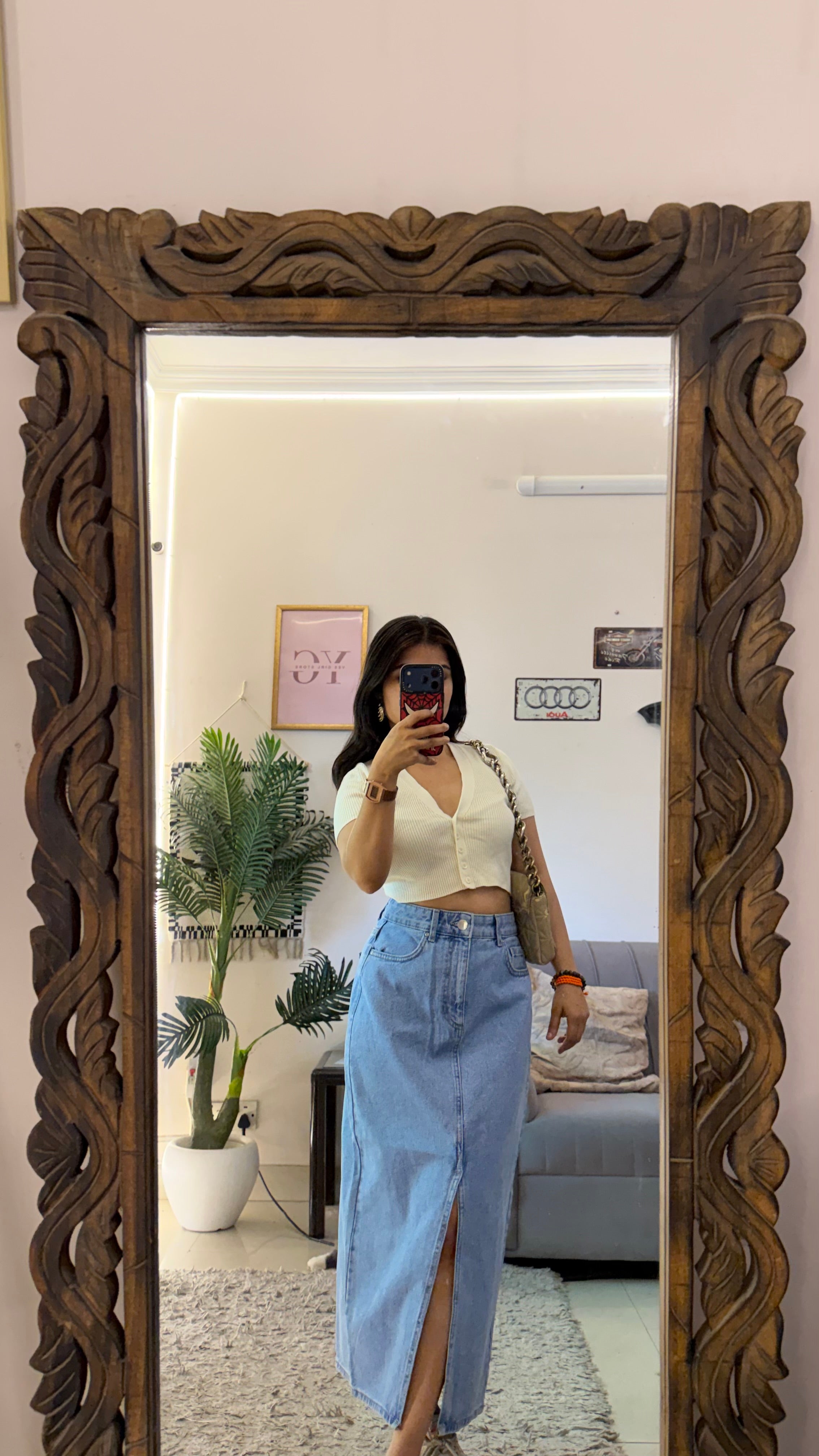 26 Pinterest denim skirt W28/32L