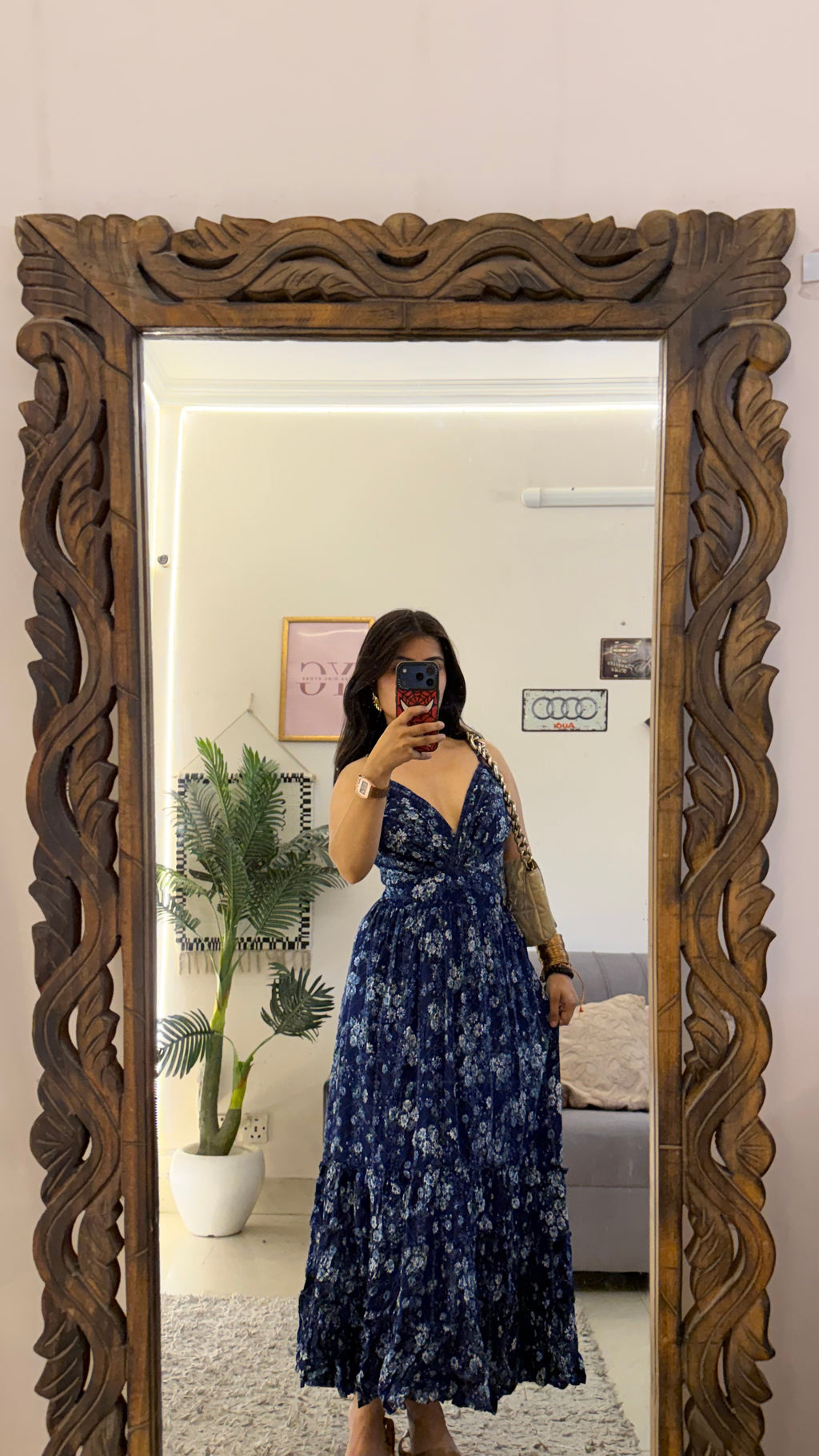 26 chickenkari work dress  (with close up video) 28-34 bust