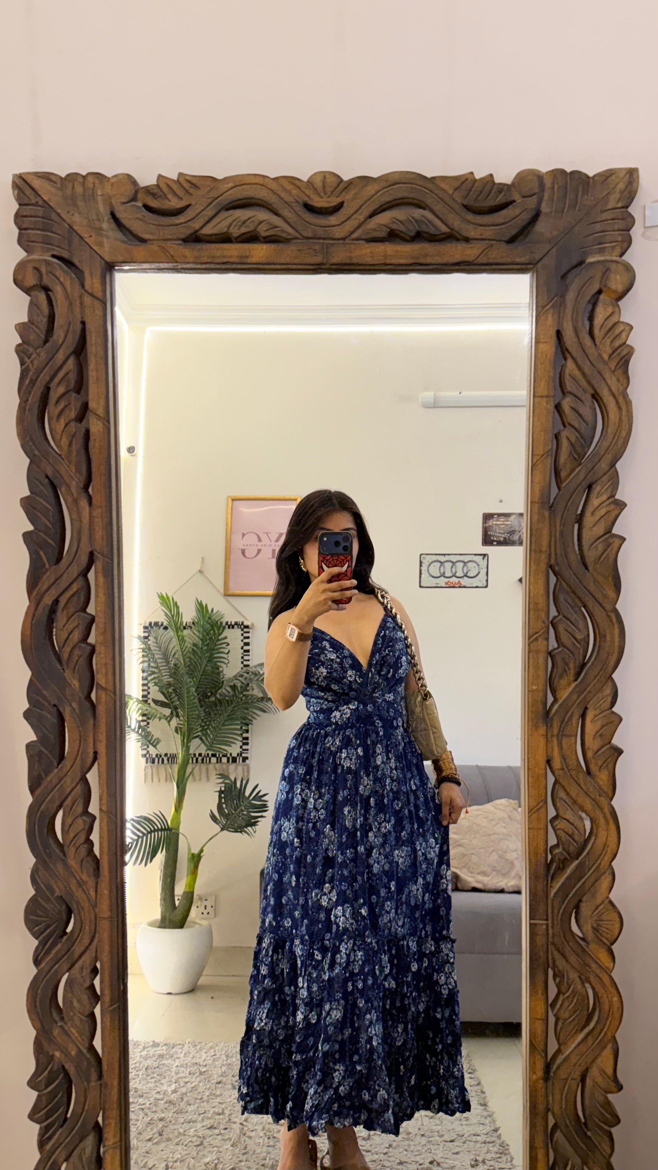 26 chickenkari work dress  (with close up video) 28-34 bust