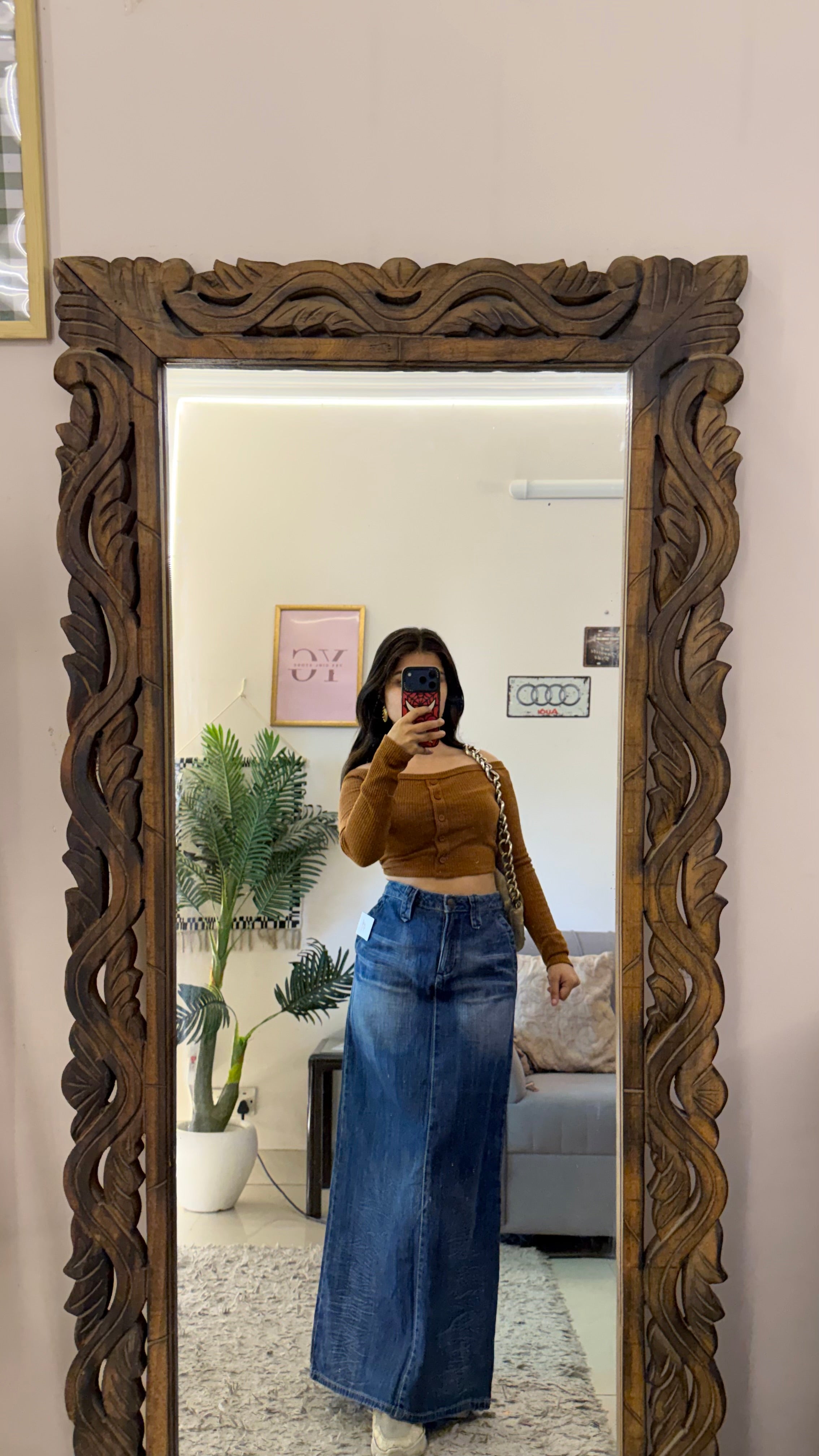 50 Pinterest denim skirt W30/36L