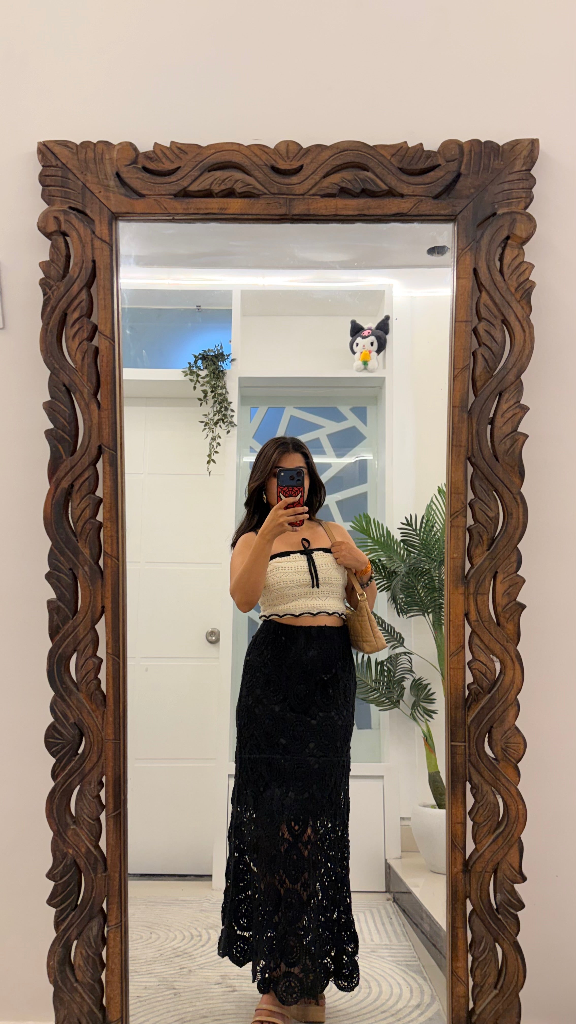 56 Summer Crochet Skirt 26-32 waist/l: 36