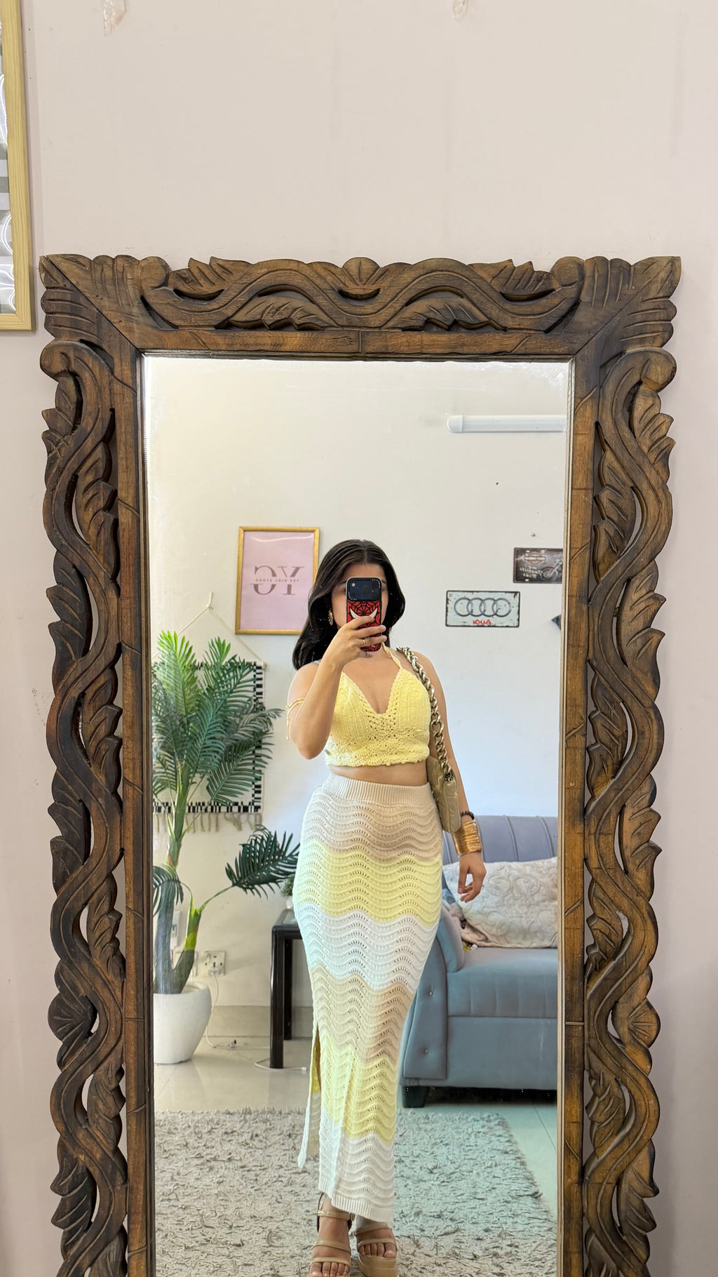 62) crochet skirt 24-28 waist/l32