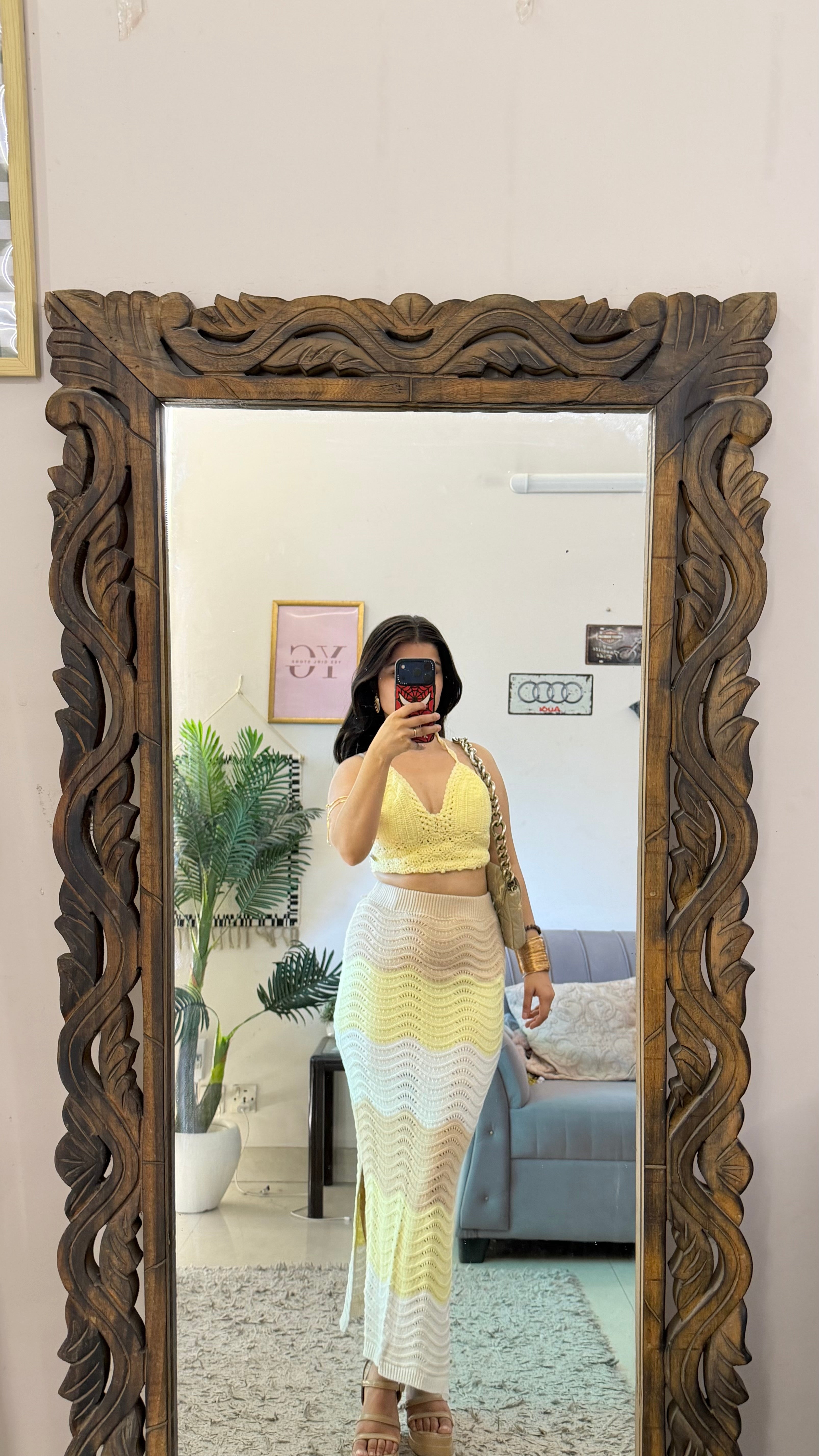 62) crochet skirt 24-28 waist/l32