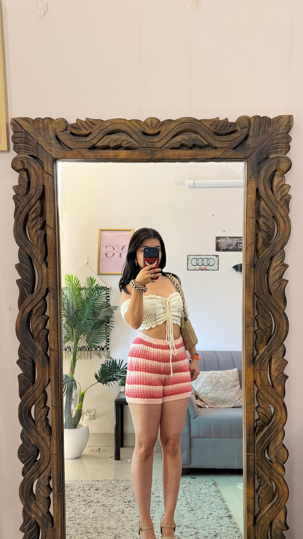58) crochet skirt 26-28 waist/l:12
