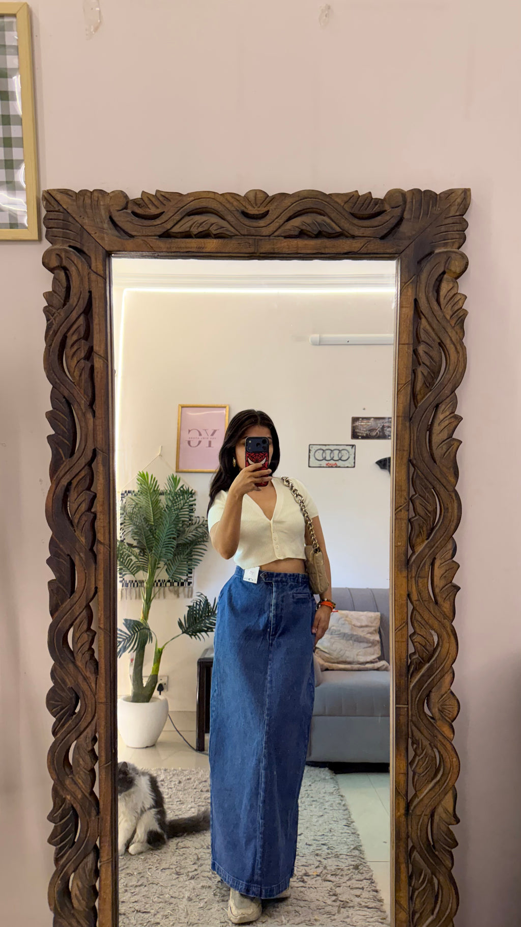 23 Pinterest denim skirt W28/35L