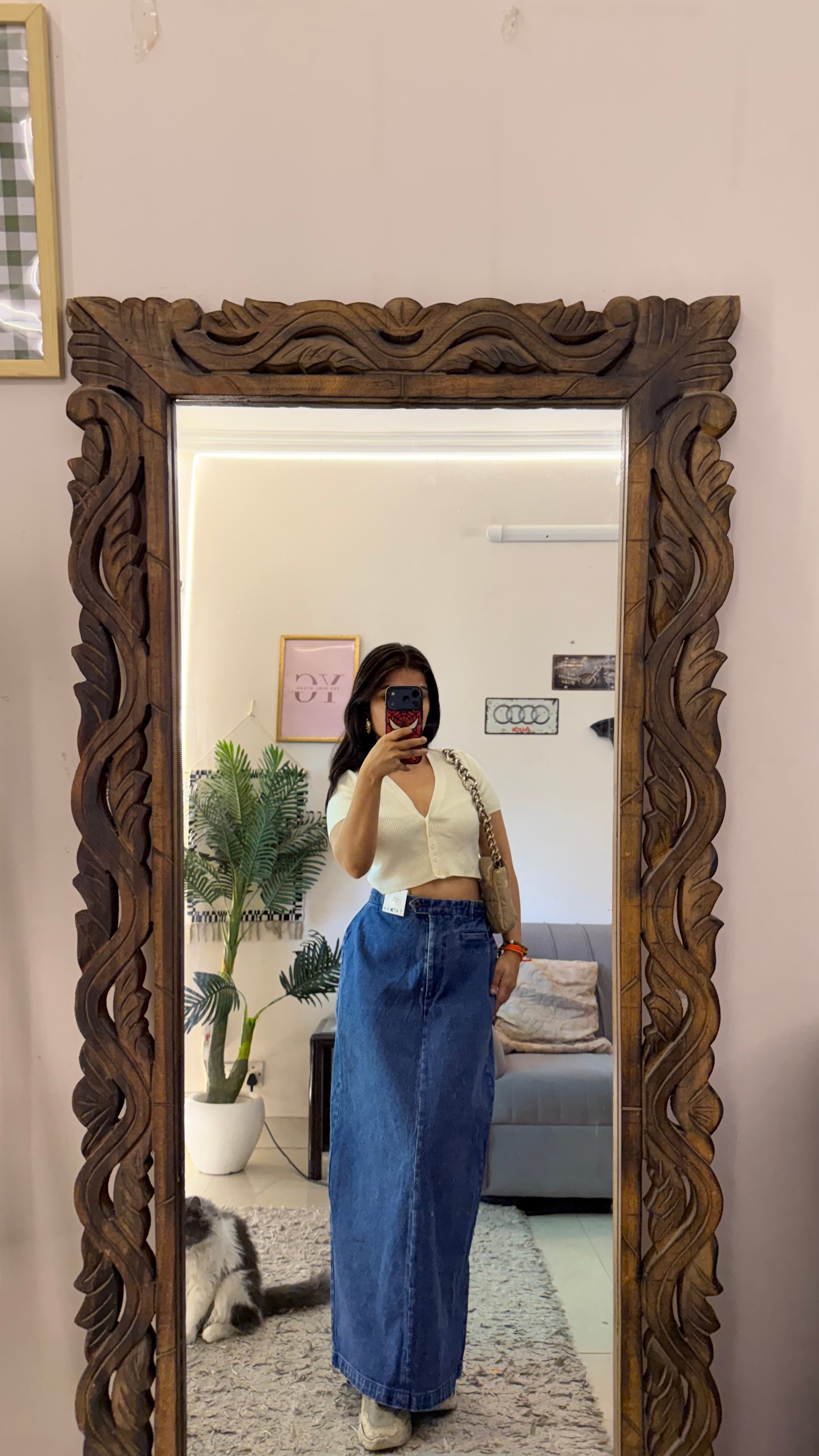 23 Pinterest denim skirt W28/35L