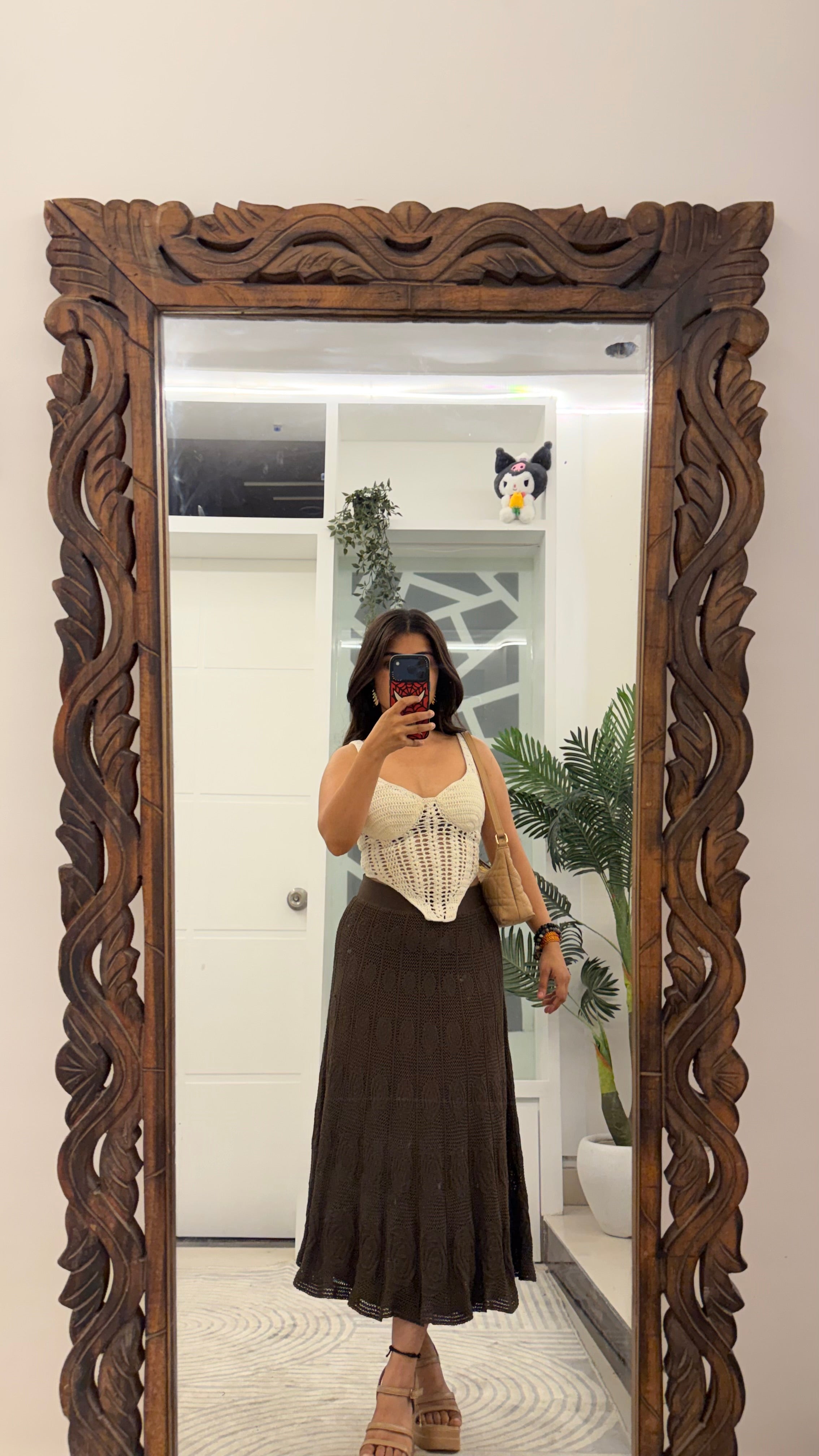 15 Crochet Rose Skirt 26-30 waist/l; 30