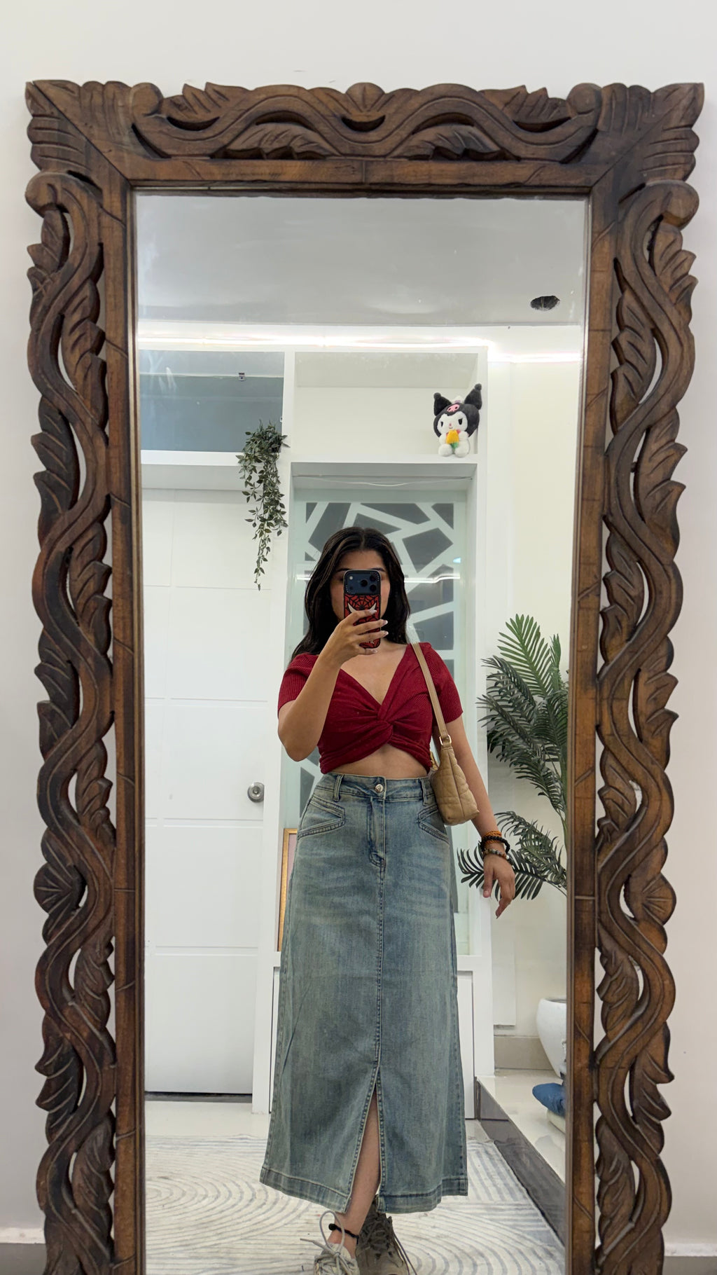 72 cute denim Skirt 32 waist/l:32