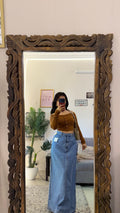 47 retro denim skirt W32/38L