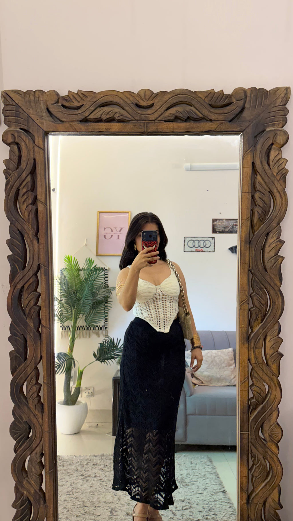66 crochet skirt 24-38w/35L