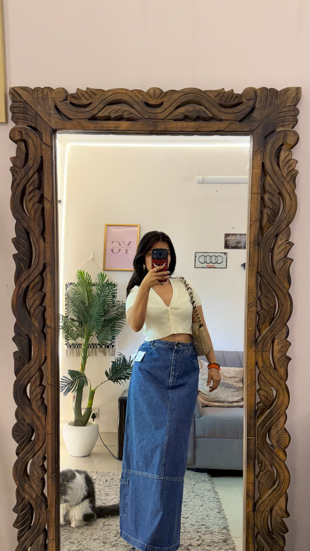 22 Pinterest denim skirt W33/36L