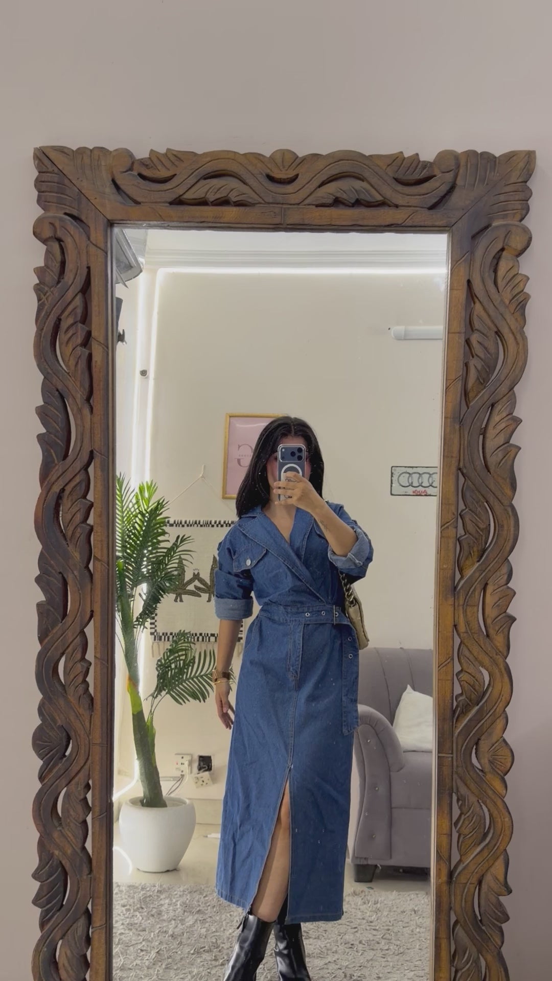 20 Denim Dress up to Bust38/L46